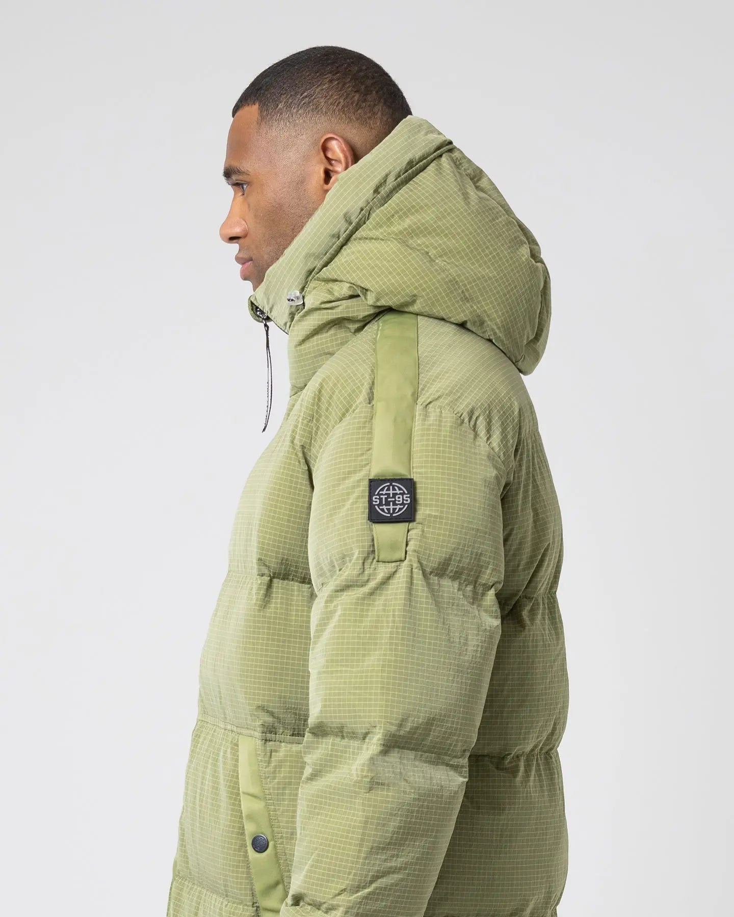 Hooded Puffer - Light Green ST95