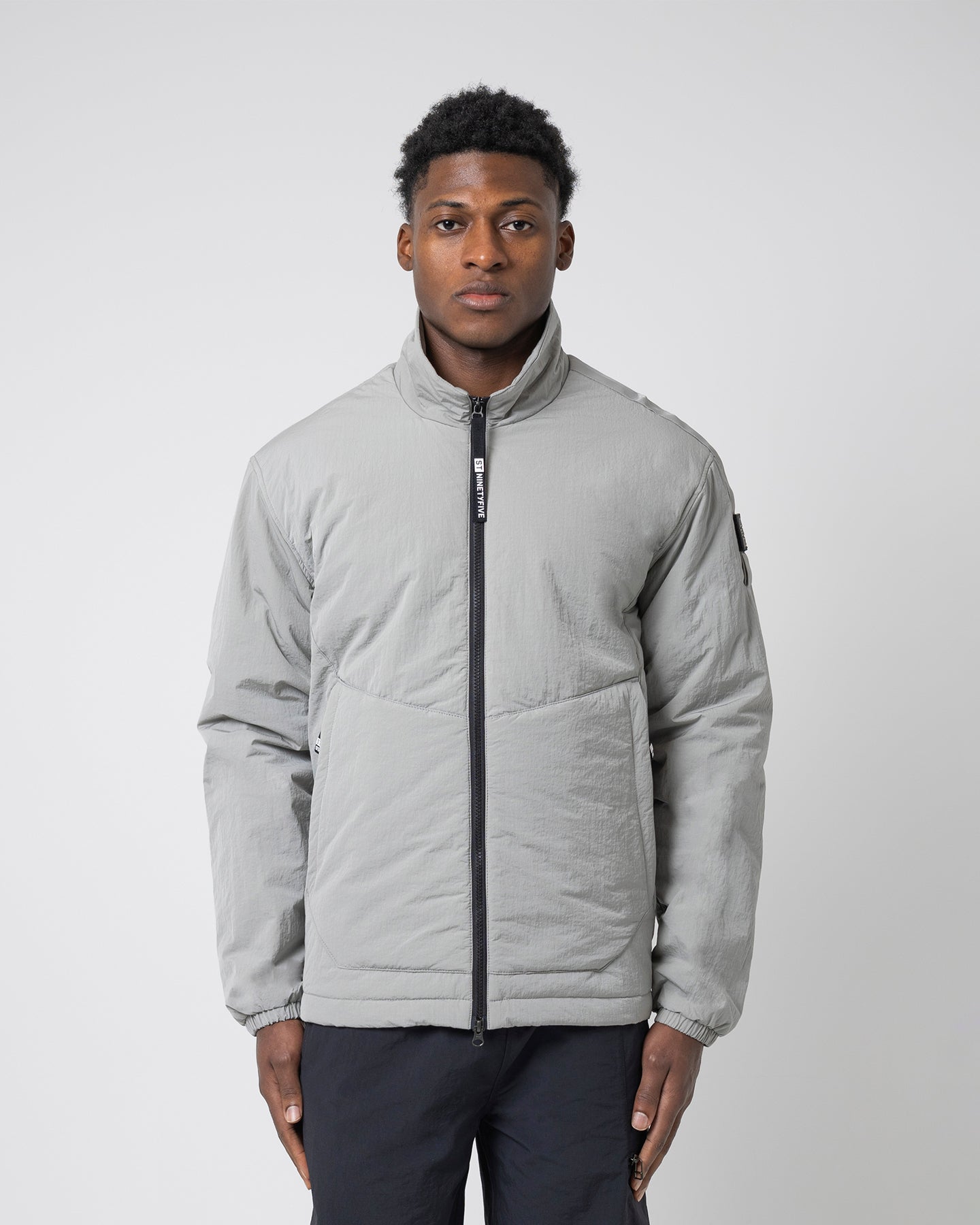 Lightweight Padded Overshirt - Light Grey ST95