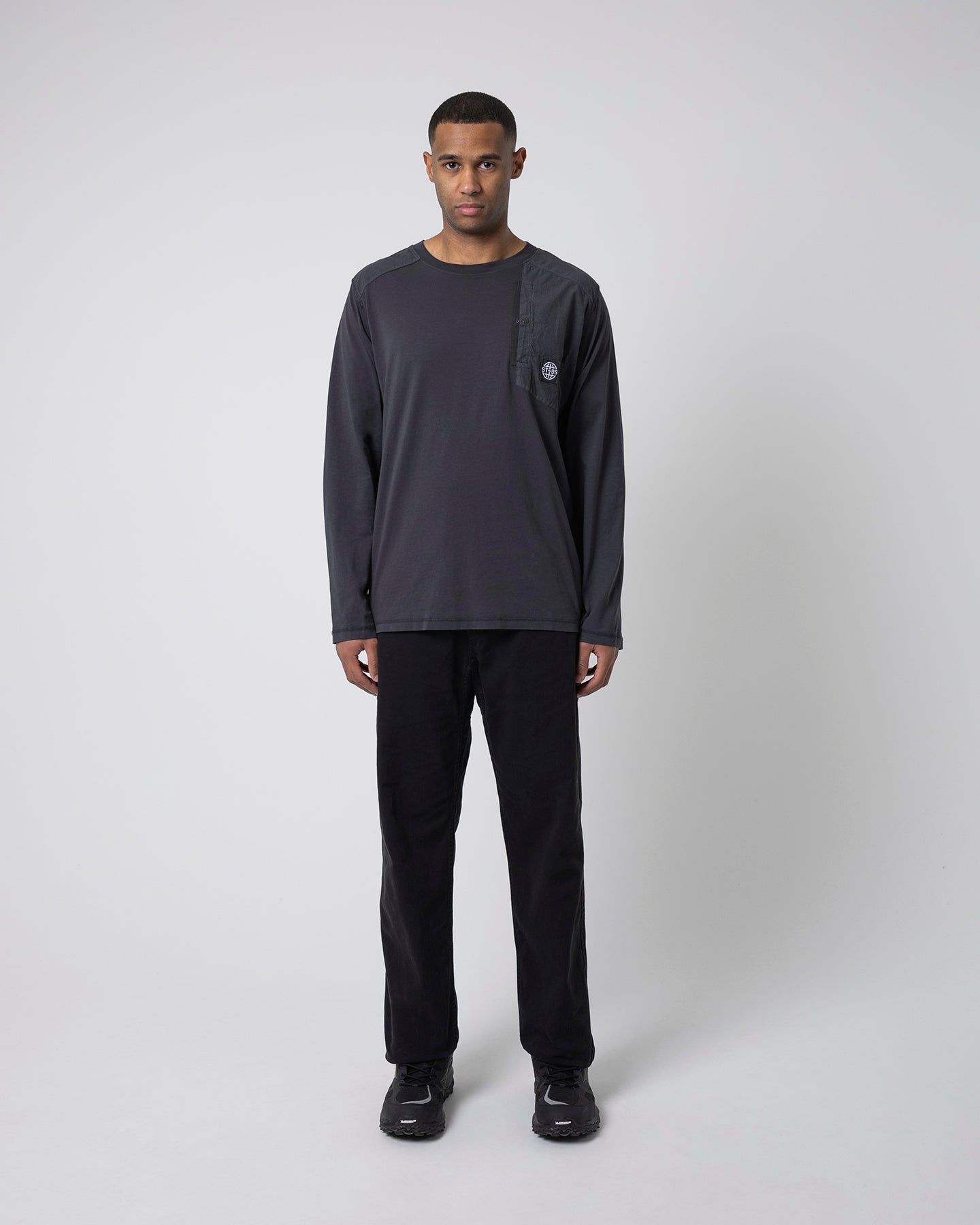 L/S Pocket Tee - Black ST95