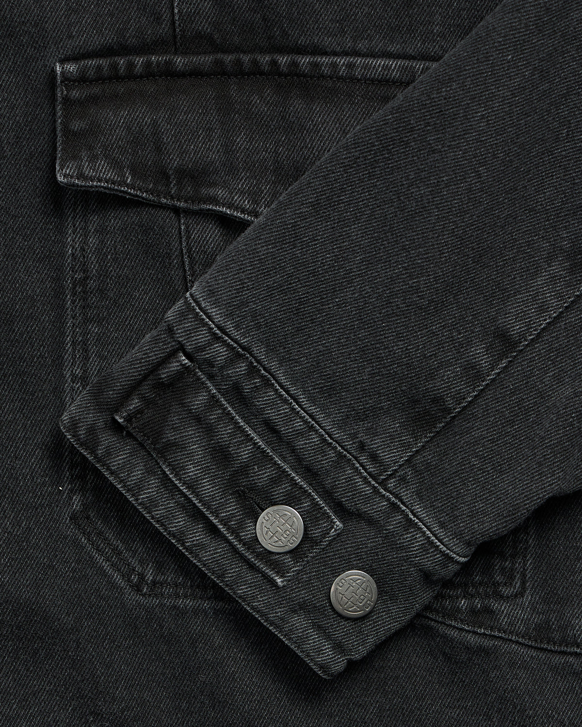 ST95 Motorino Denim Jacket Black Washed ST95
