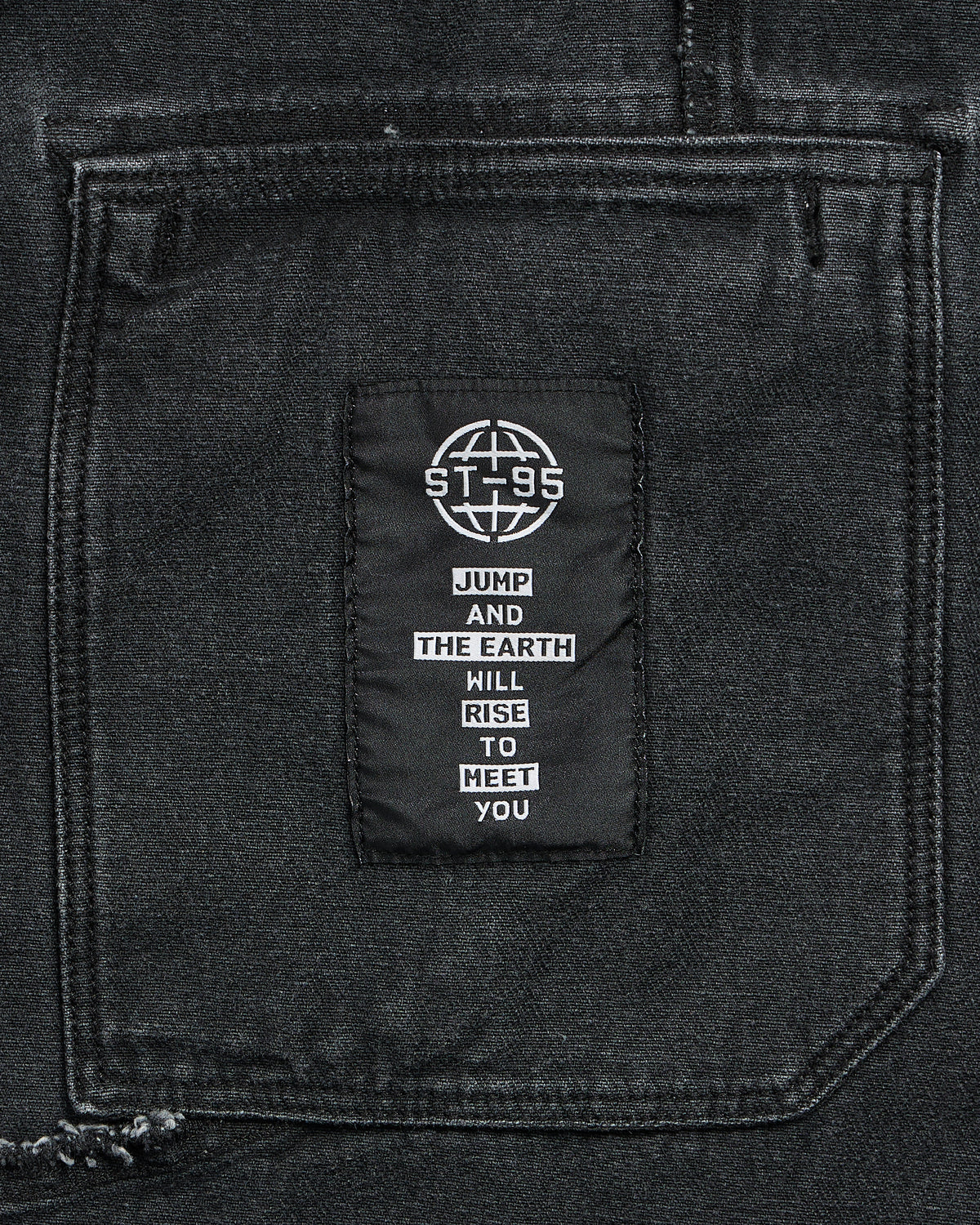 ST95 Motorino Denim Jacket Black Washed ST95