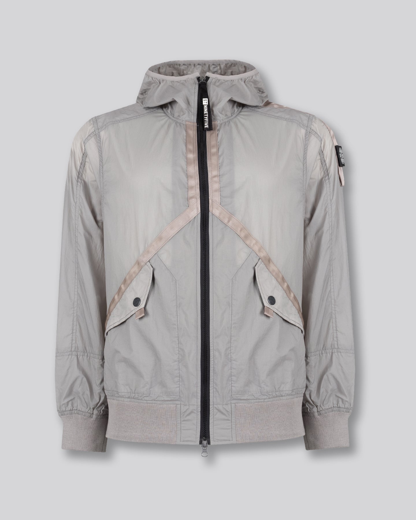 Helio Hooded Blouson - Light Grey ST95