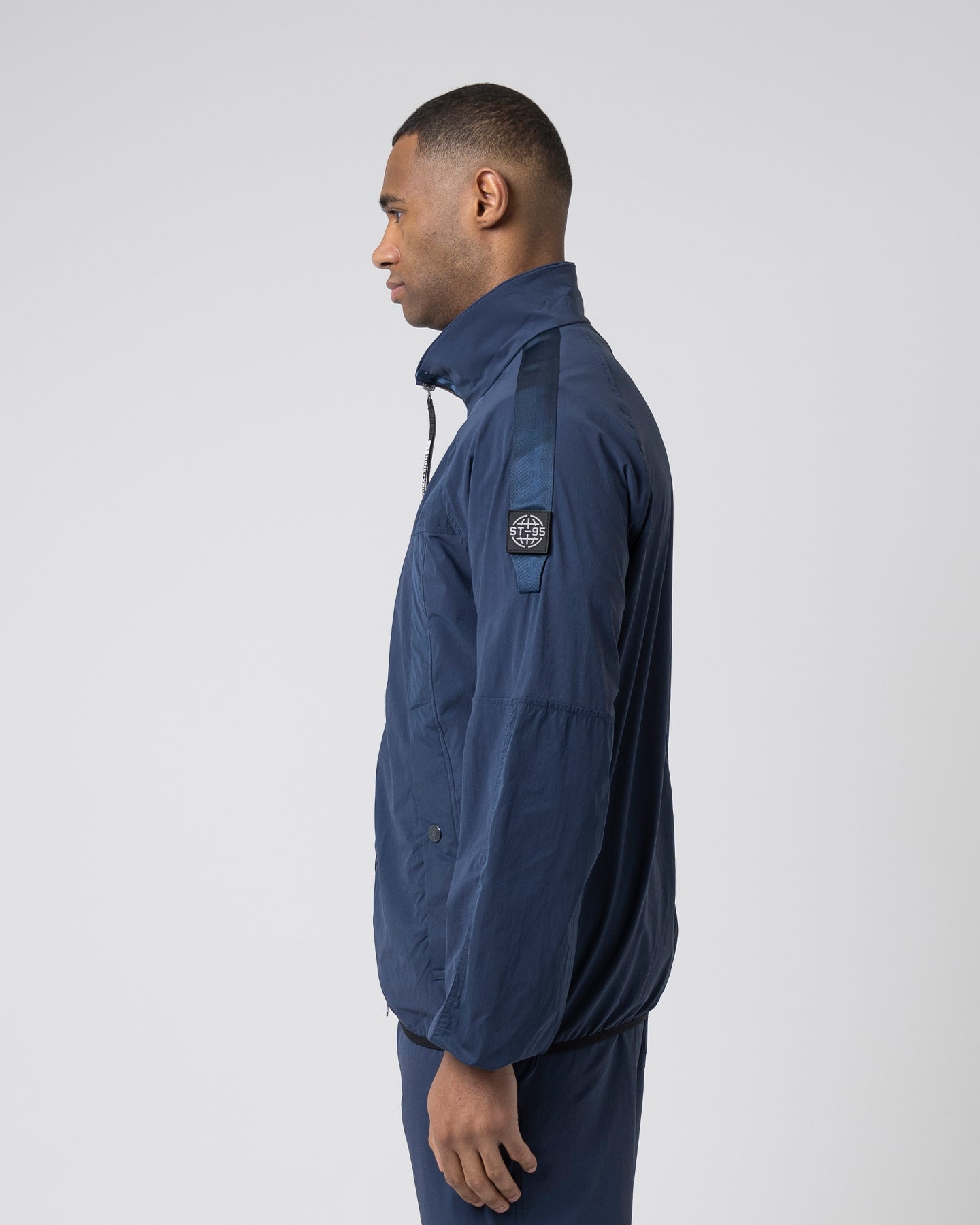 ST95 4 Way Stretch Zip Through Navy ST95