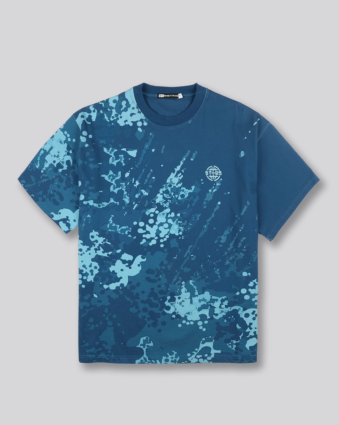 ST-95 x Anna Bergonzini Camouflage T-Shirt Blue ST95