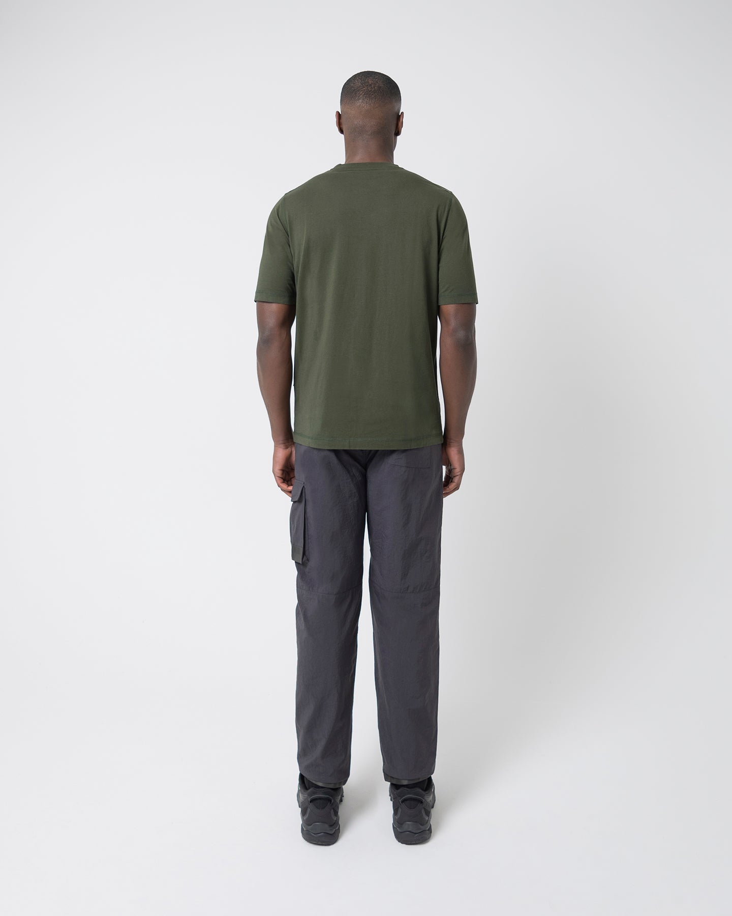 ST95 Globe Pocket Panel Tee Dark Green ST95