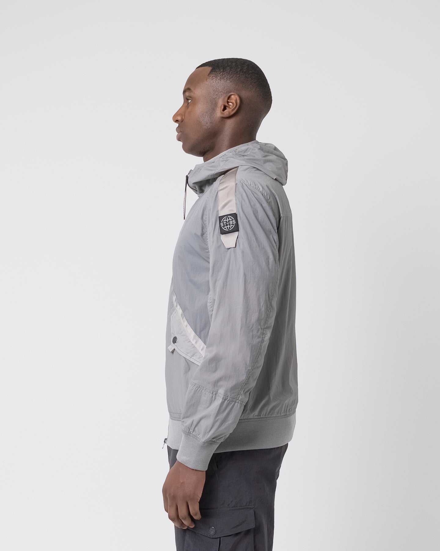 ST95 Helio Hooded Blouson Light Grey ST95
