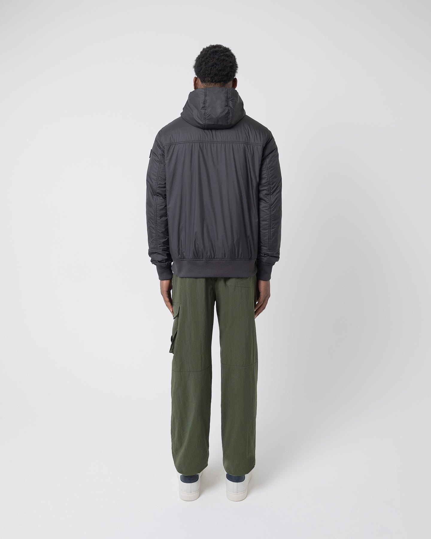 ST95 Helio Hooded Padded Blouson Black ST95