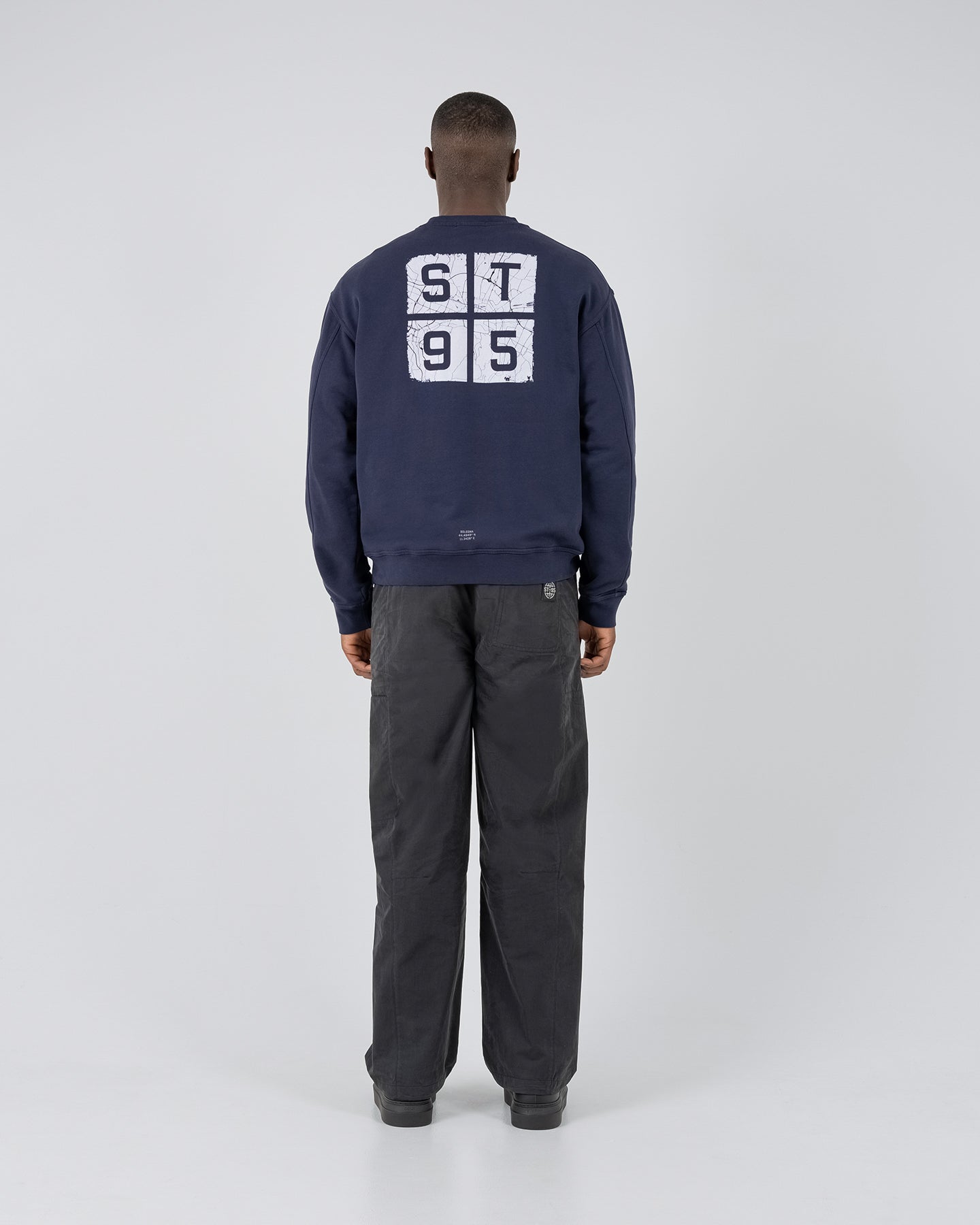 ST95 Ormodeo Crew Sweatshirt Navy ST95