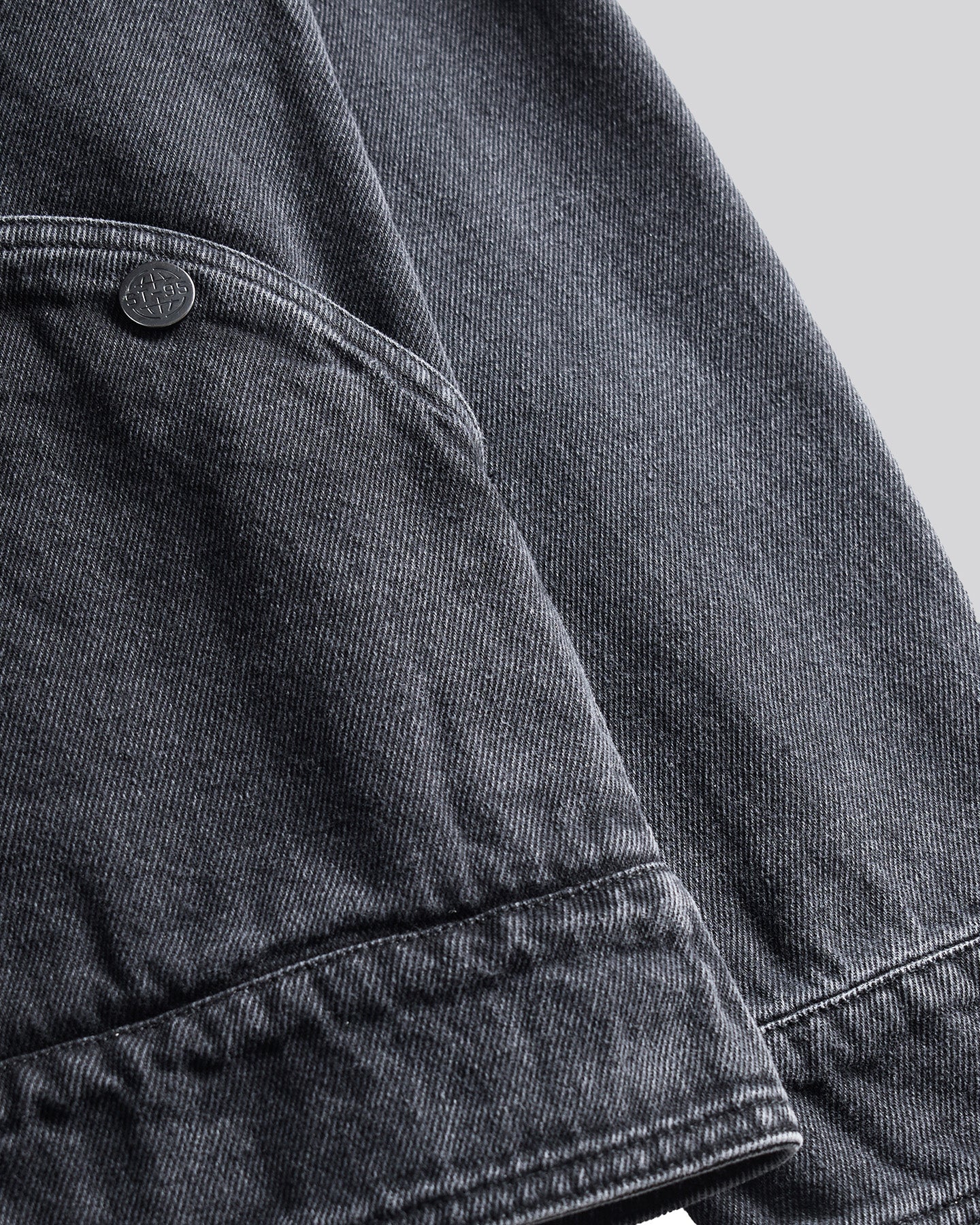 ST95 Ticino Denim Jacket Washed Black ST95