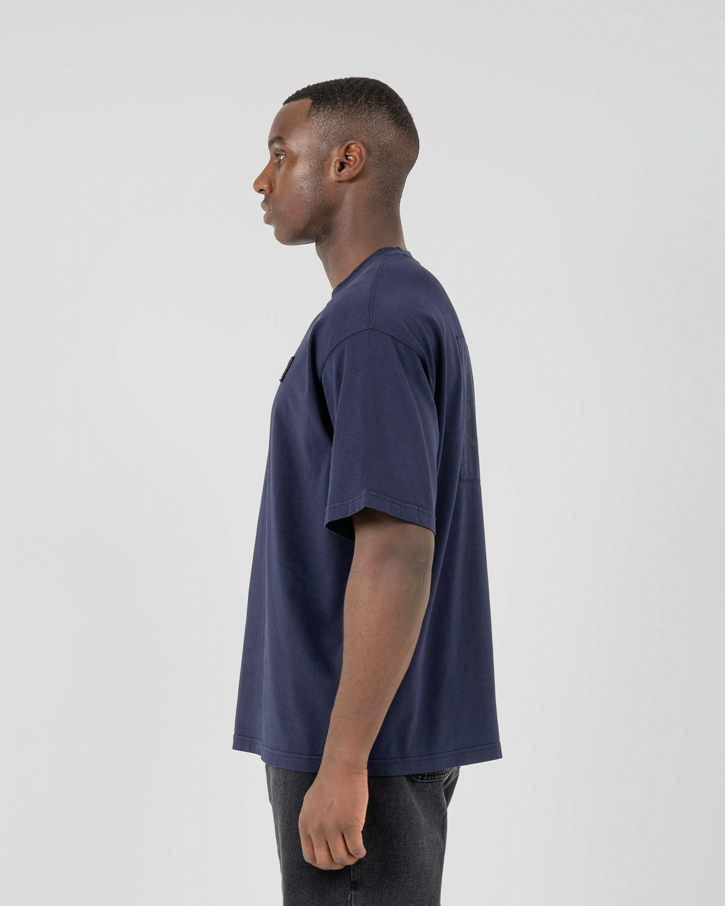 ST95 Urano Patch Oversized T-shirt Navy ST95