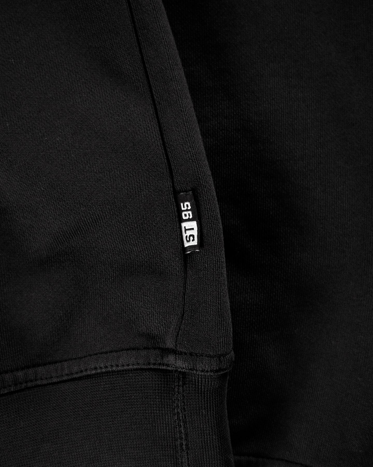 ST95 Luna Nucleo Oversized Crew Sweatshirt Black ST95