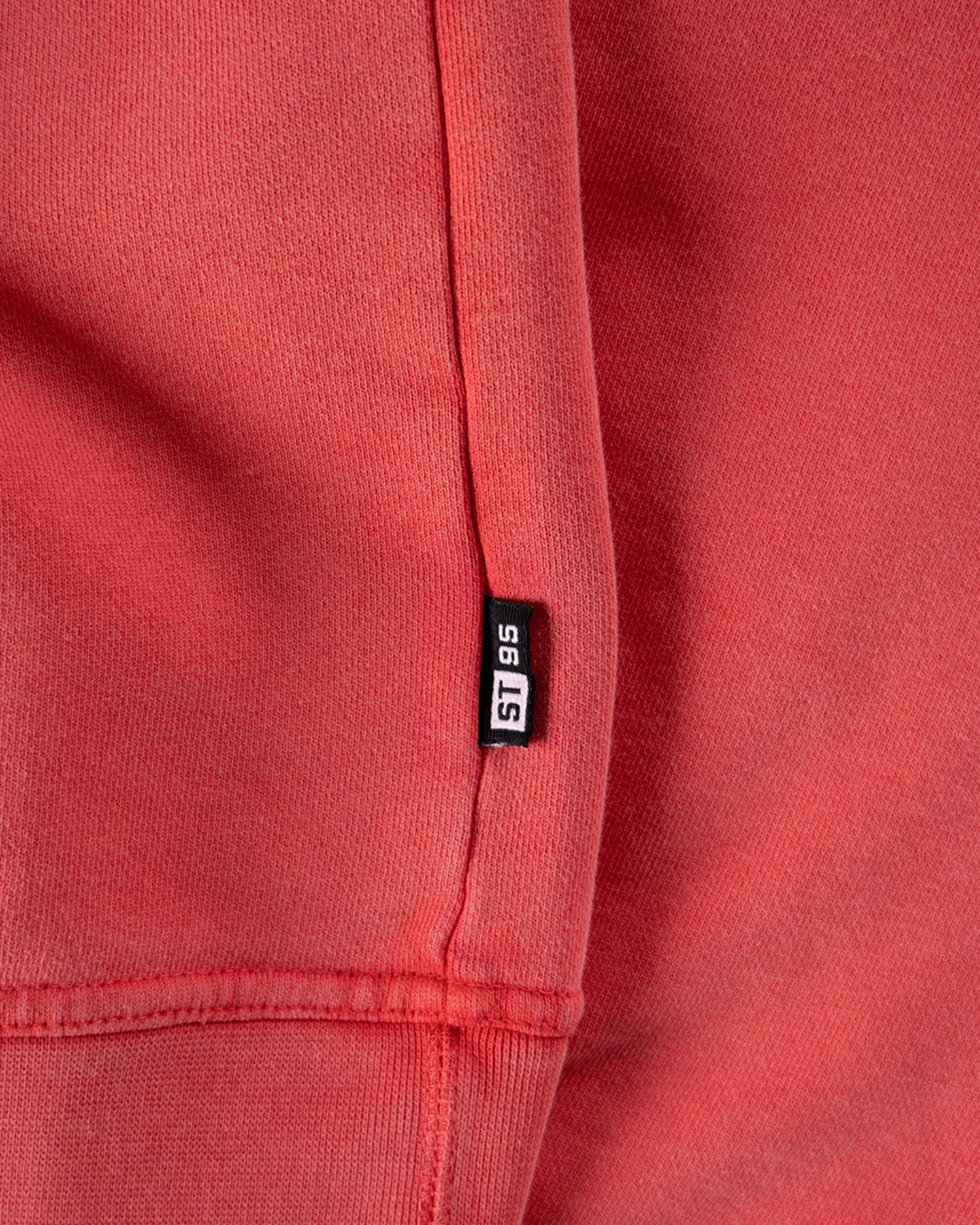 ST95 Luna Nucleo Oversized Crew Sweatshirt Washed Red ST95