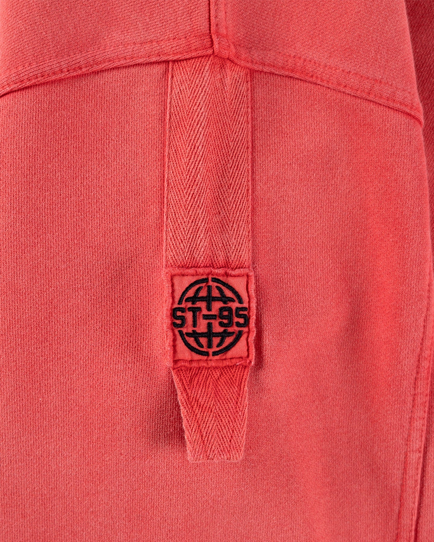 ST95 Luna Nucleo Oversized Crew Sweatshirt Washed Red ST95