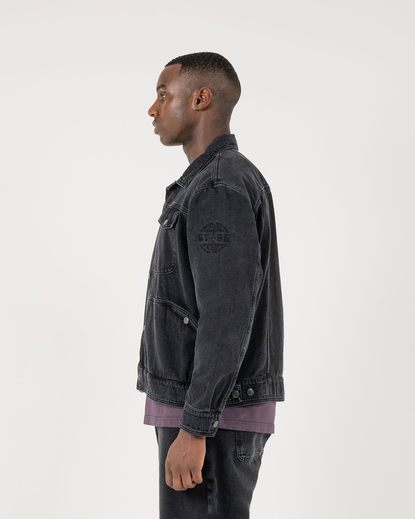 ST95 Ticino Denim Jacket Washed Black ST95