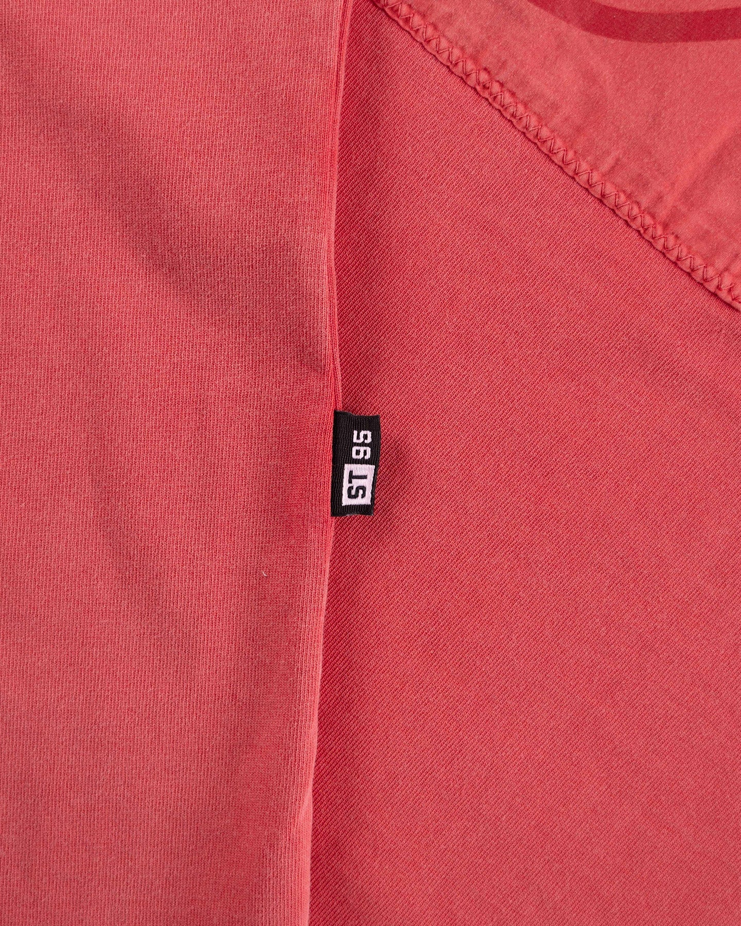 ST95 Urano Patch Oversized SS T-shirt Washed Red ST95