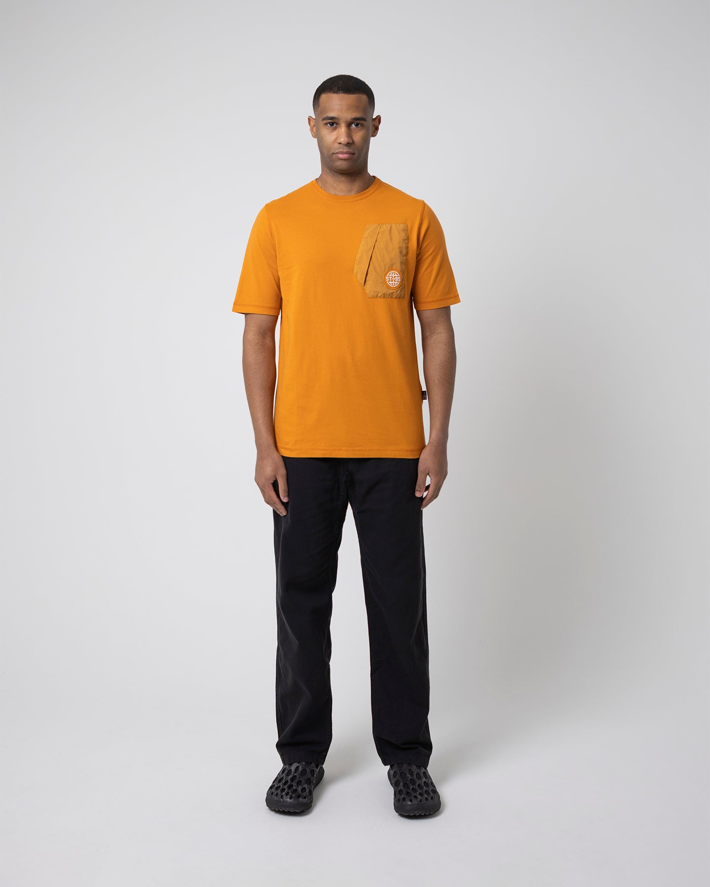 Globe Pocket Tee - Light Orange ST95