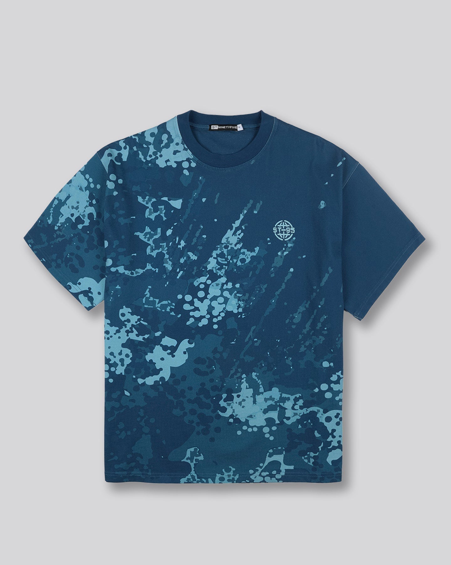 ST-95 x Anna Bergonzini Camouflage T-Shirt Blue ST95