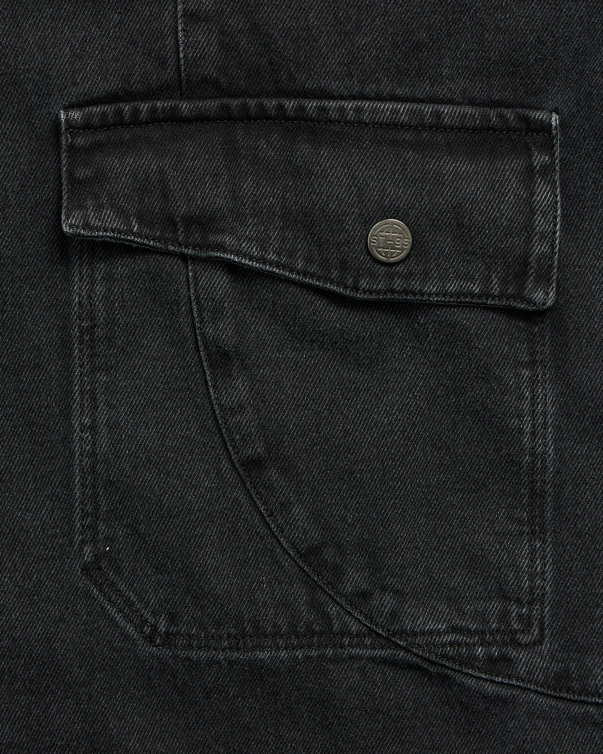 ST95 Motorino Denim Jacket Black Washed ST95