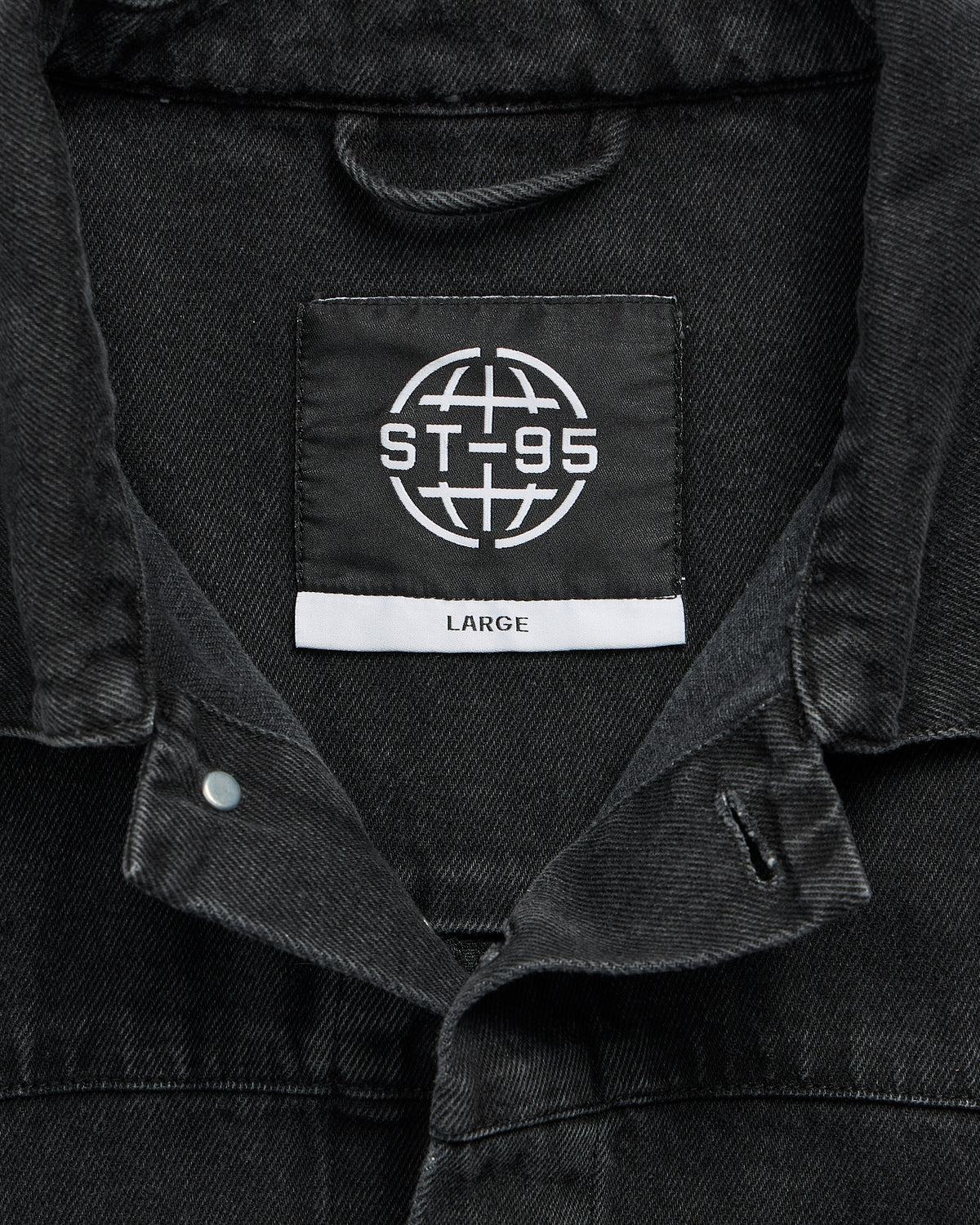 ST95 Motorino Denim Jacket Black Washed ST95