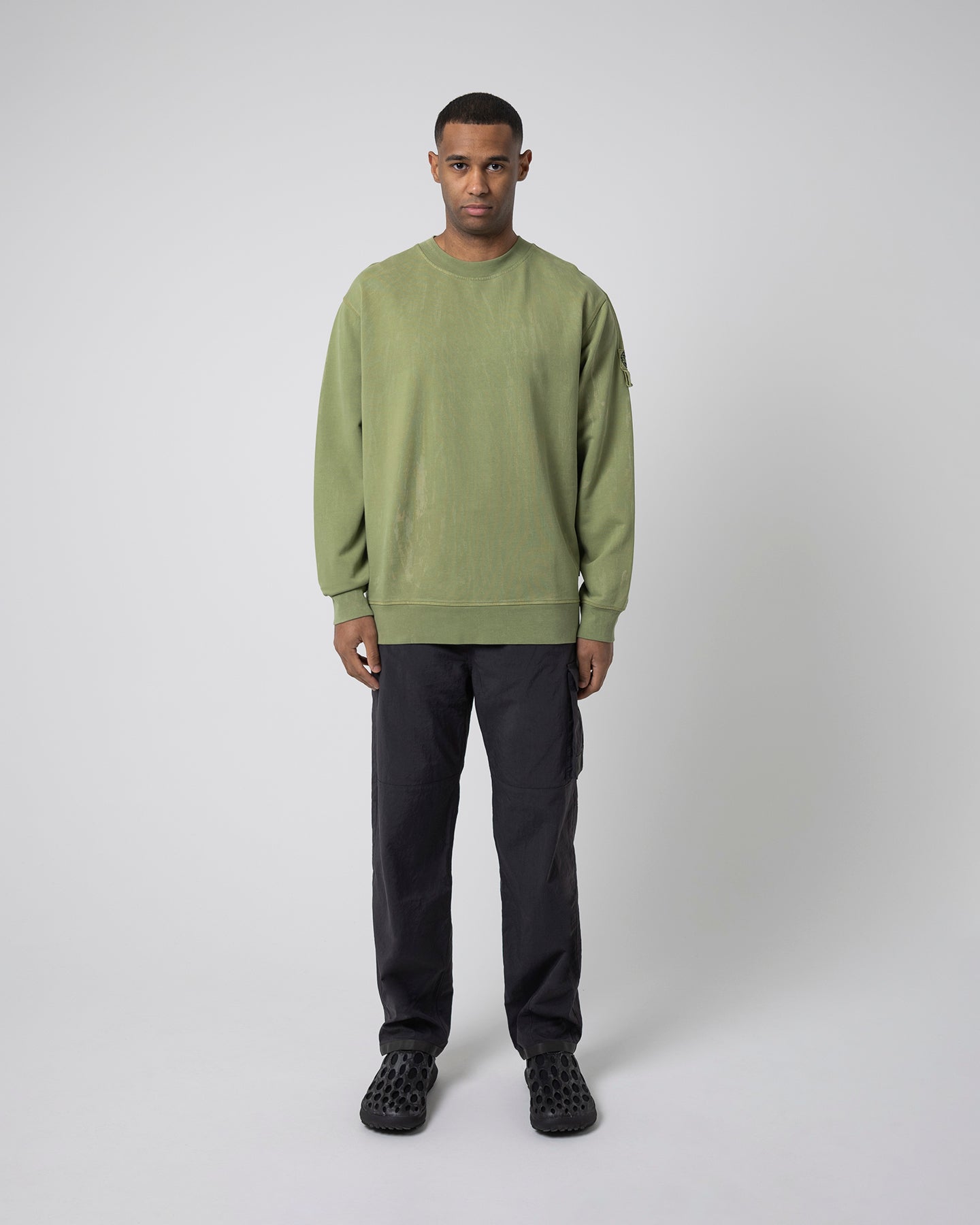 Oversized Plaster Crew Sweat - Light Green ST95