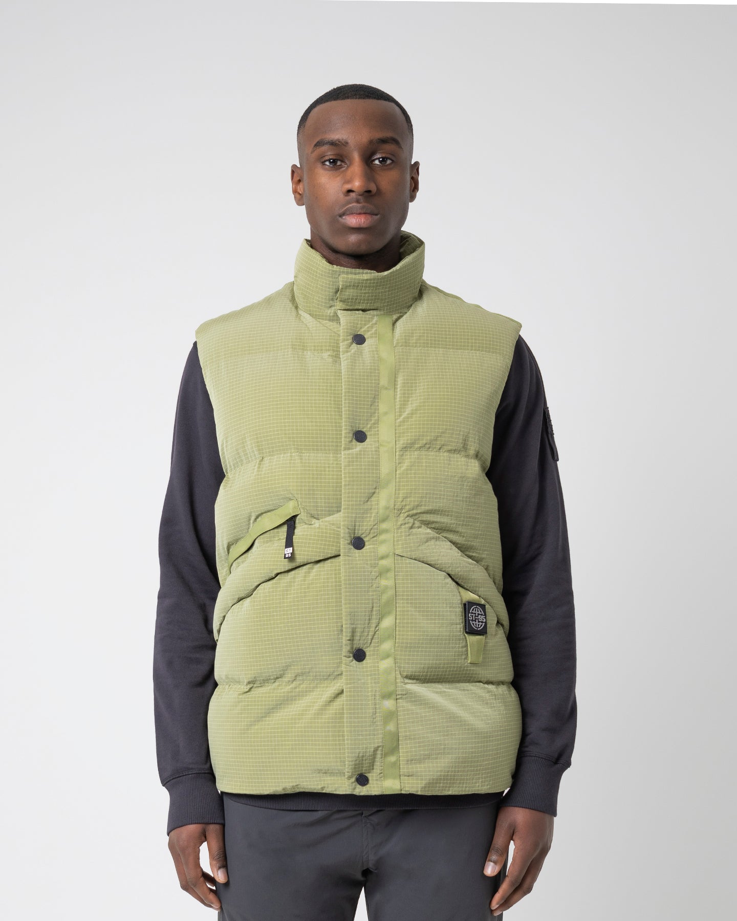 Puffer Vest Light Green ST95