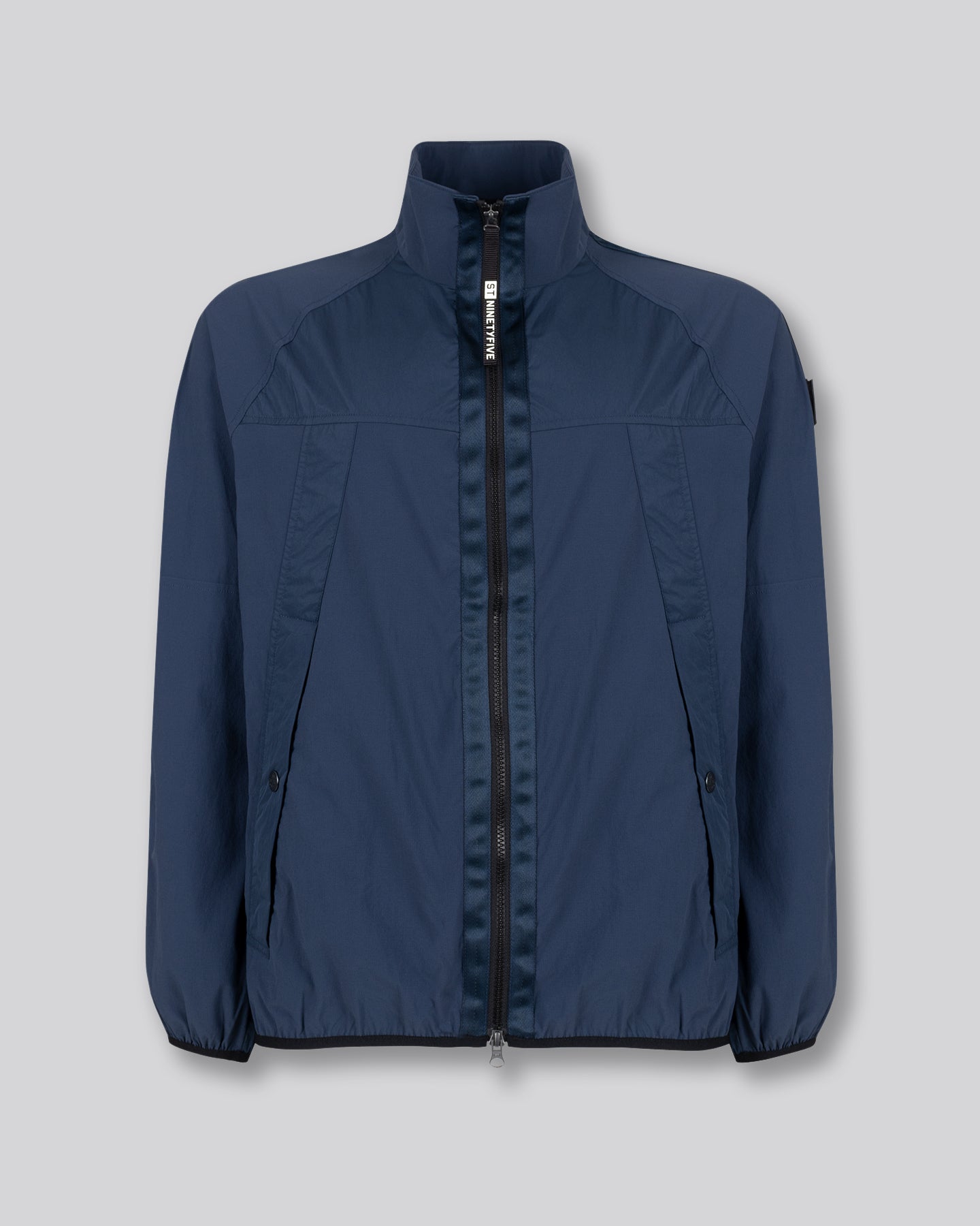 4 Way Stretch Zip Through - Navy ST95