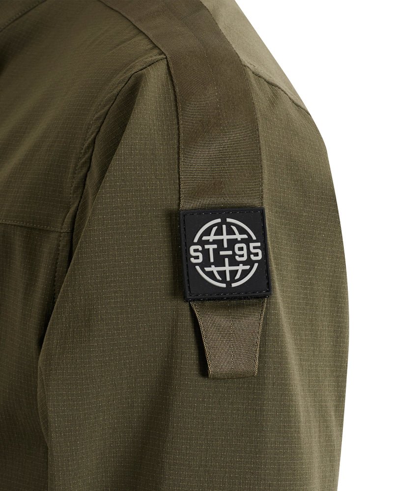4 Way Stretch Zip Through Jacket - Olive ST95