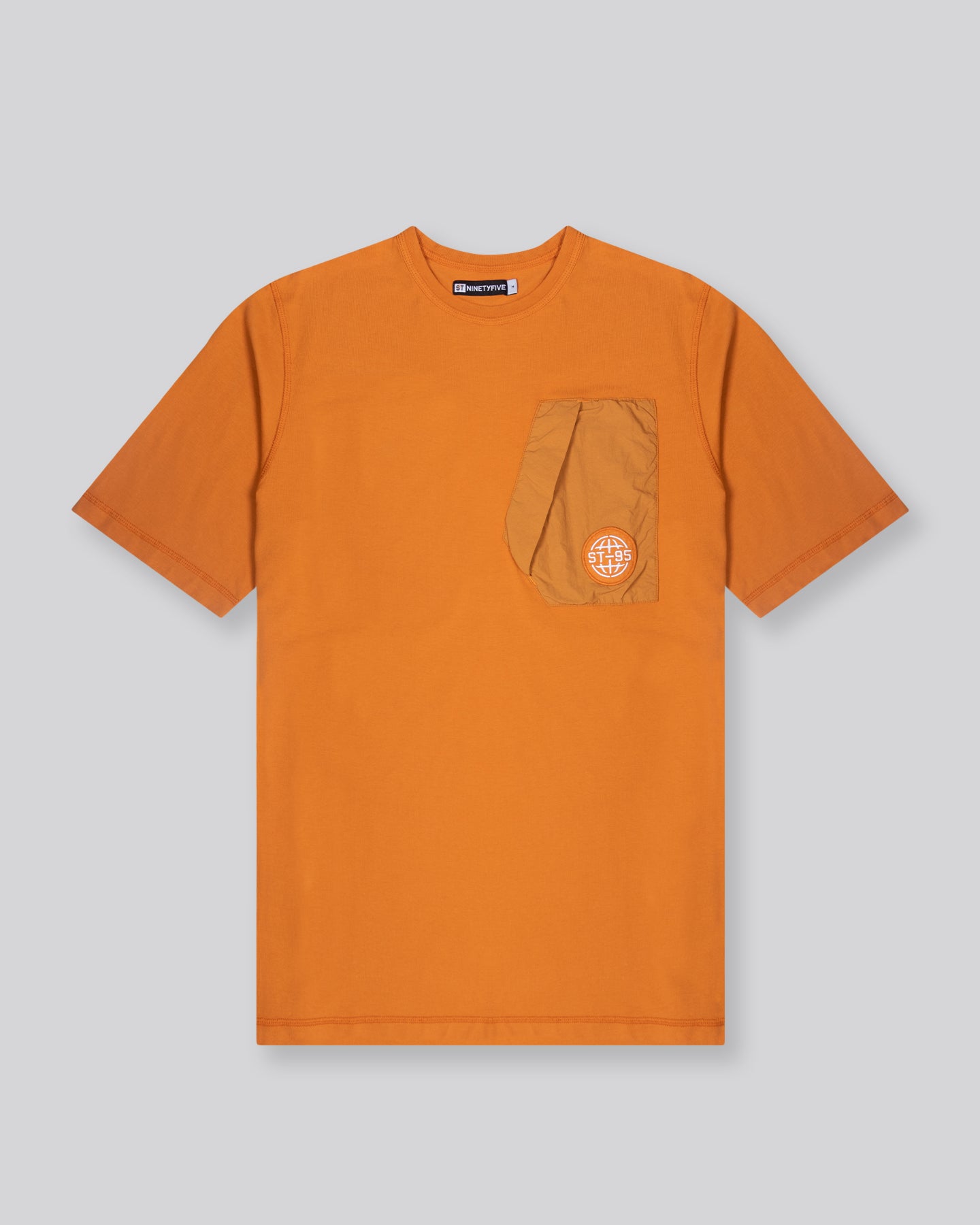 Globe Pocket Tee - Light Orange ST95