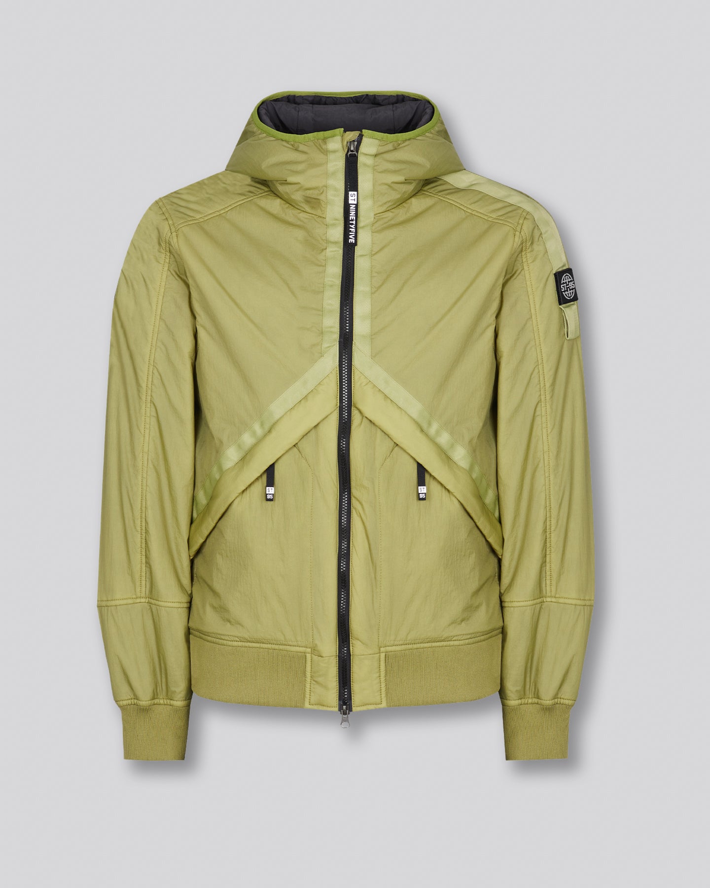 Helio Hooded Padded Blouson - Light Green ST95