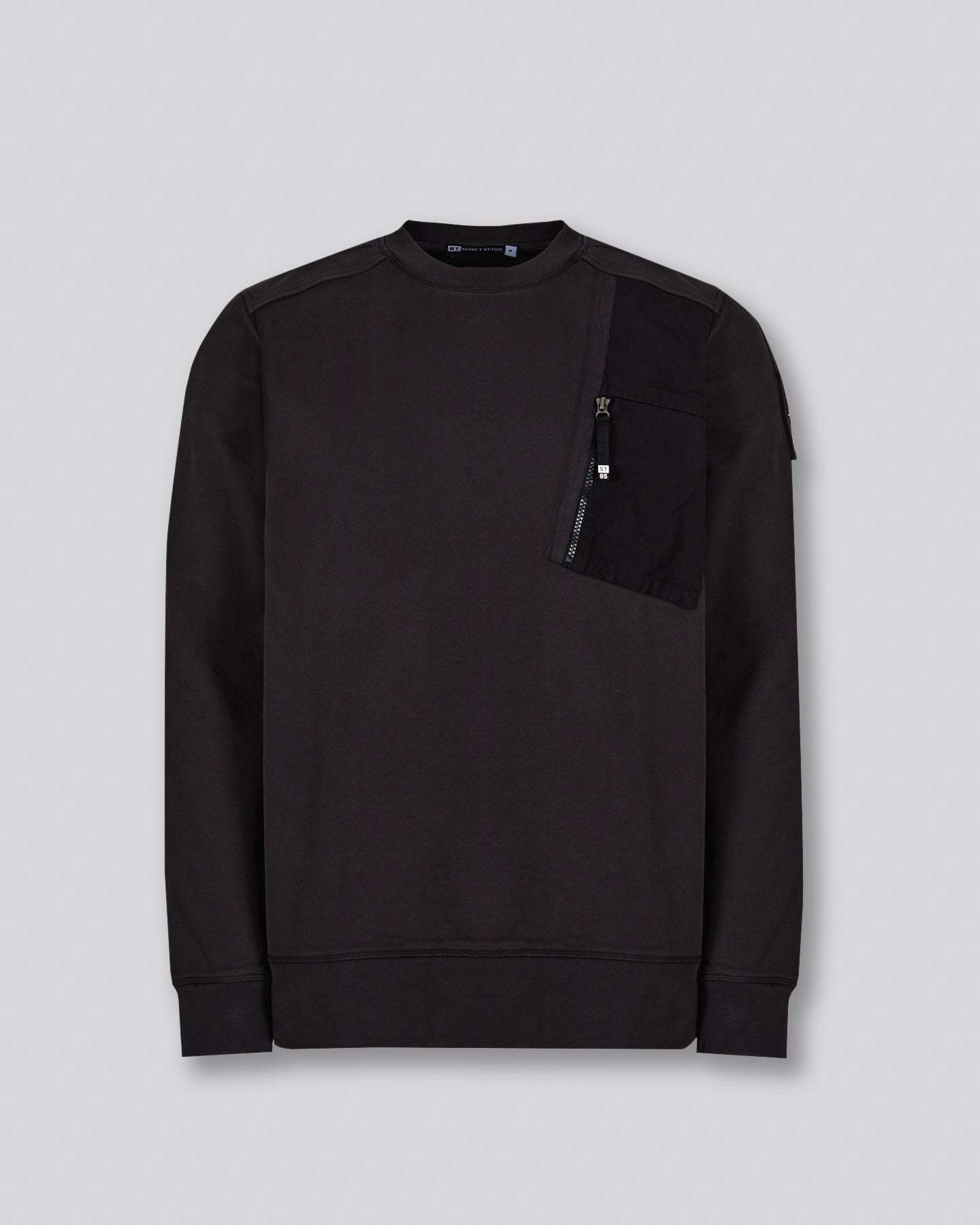 Pocket Crew Sweat - Black ST95