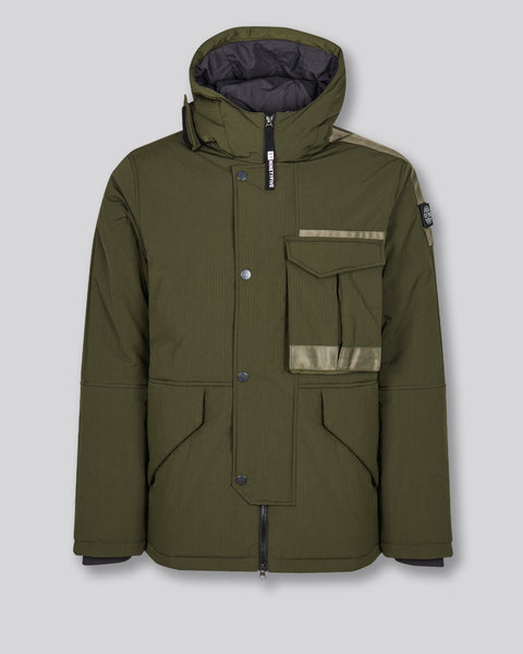 Optstuff SHELL PARKA オプトスタフ Optstuff | 2025.02.14(Fri) 12:00JST 'SHELL PARKA' NAVY × KHAKI M