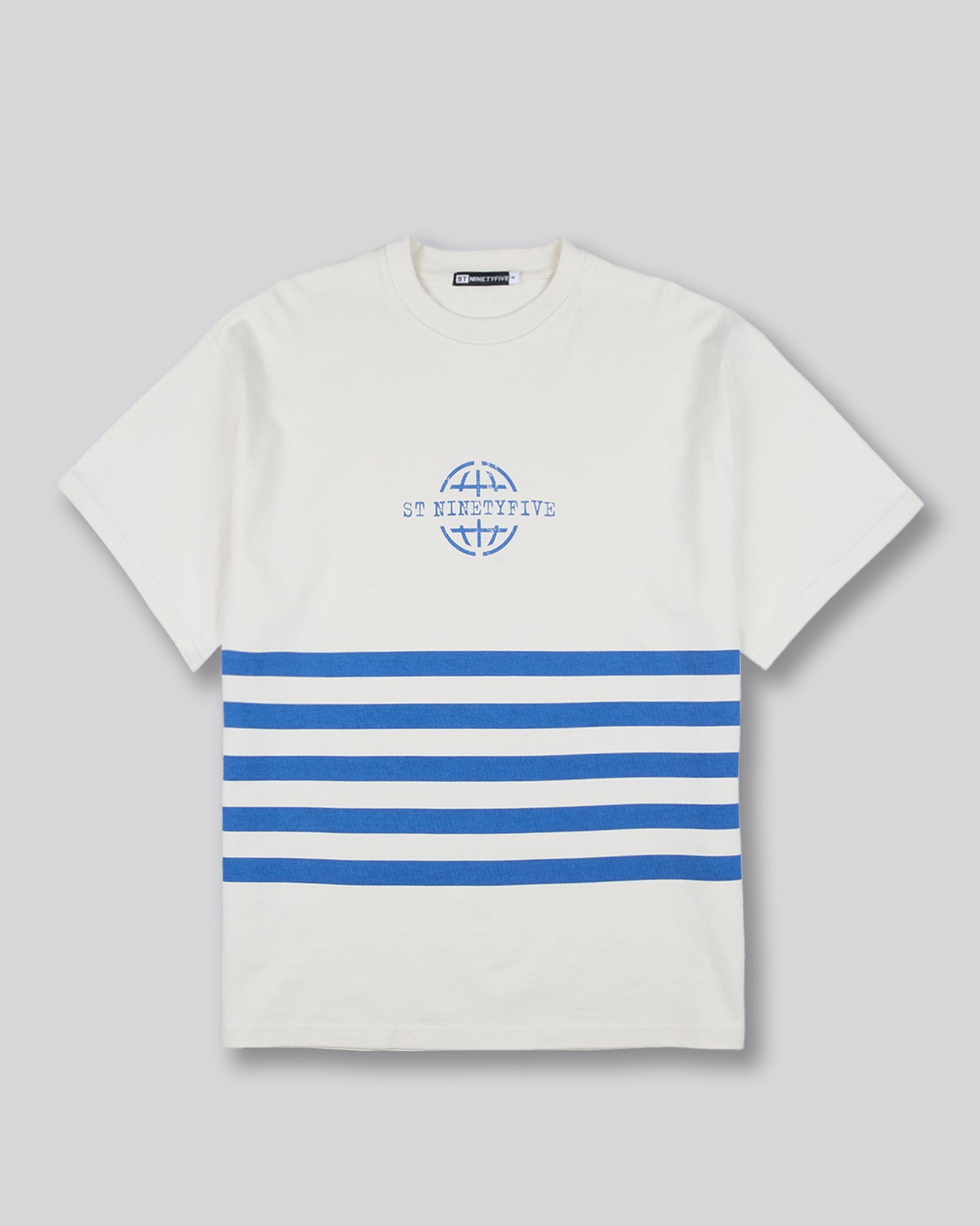 ST-95 x Anna Bergonzini  Stripe T-Shirt Off White ST95