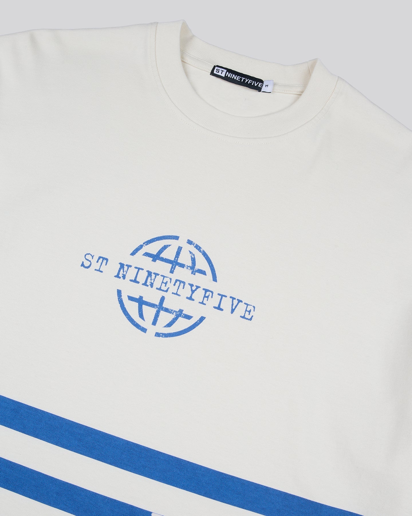 ST-95 x Anna Bergonzini  Stripe T-Shirt Off White ST95