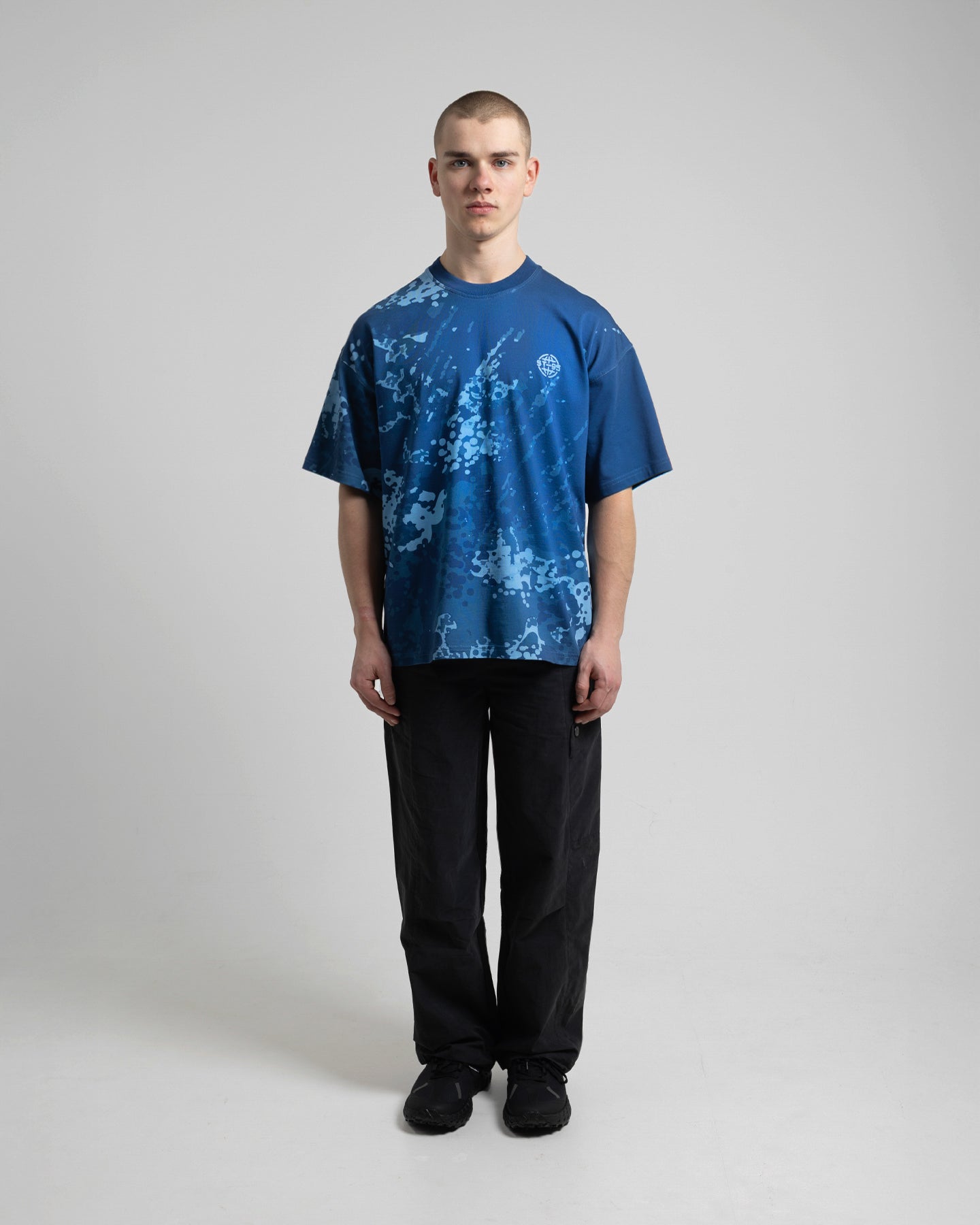 ST-95 x Anna Bergonzini Camouflage T-Shirt Blue ST95