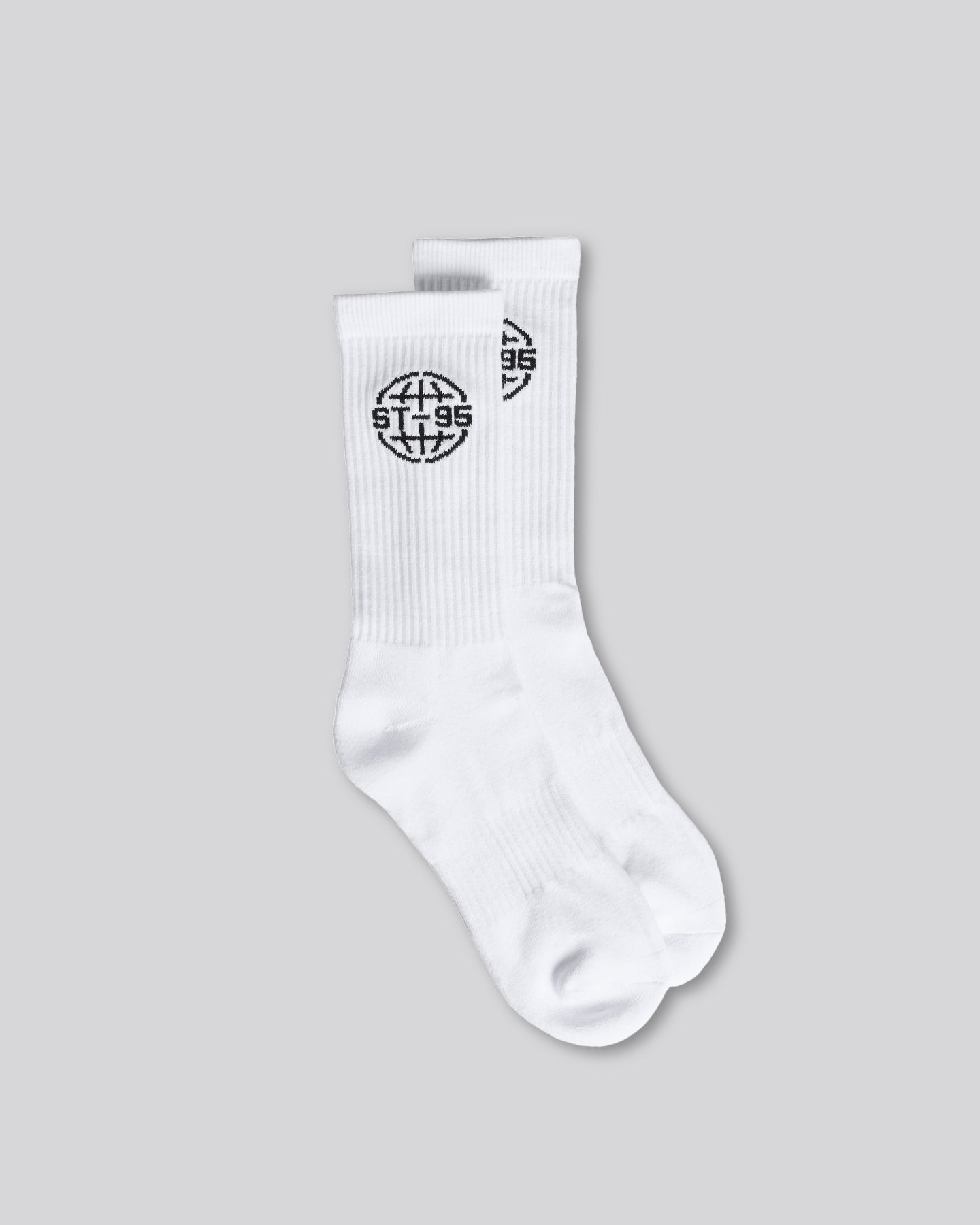 ST95 Globe Socks White ST95