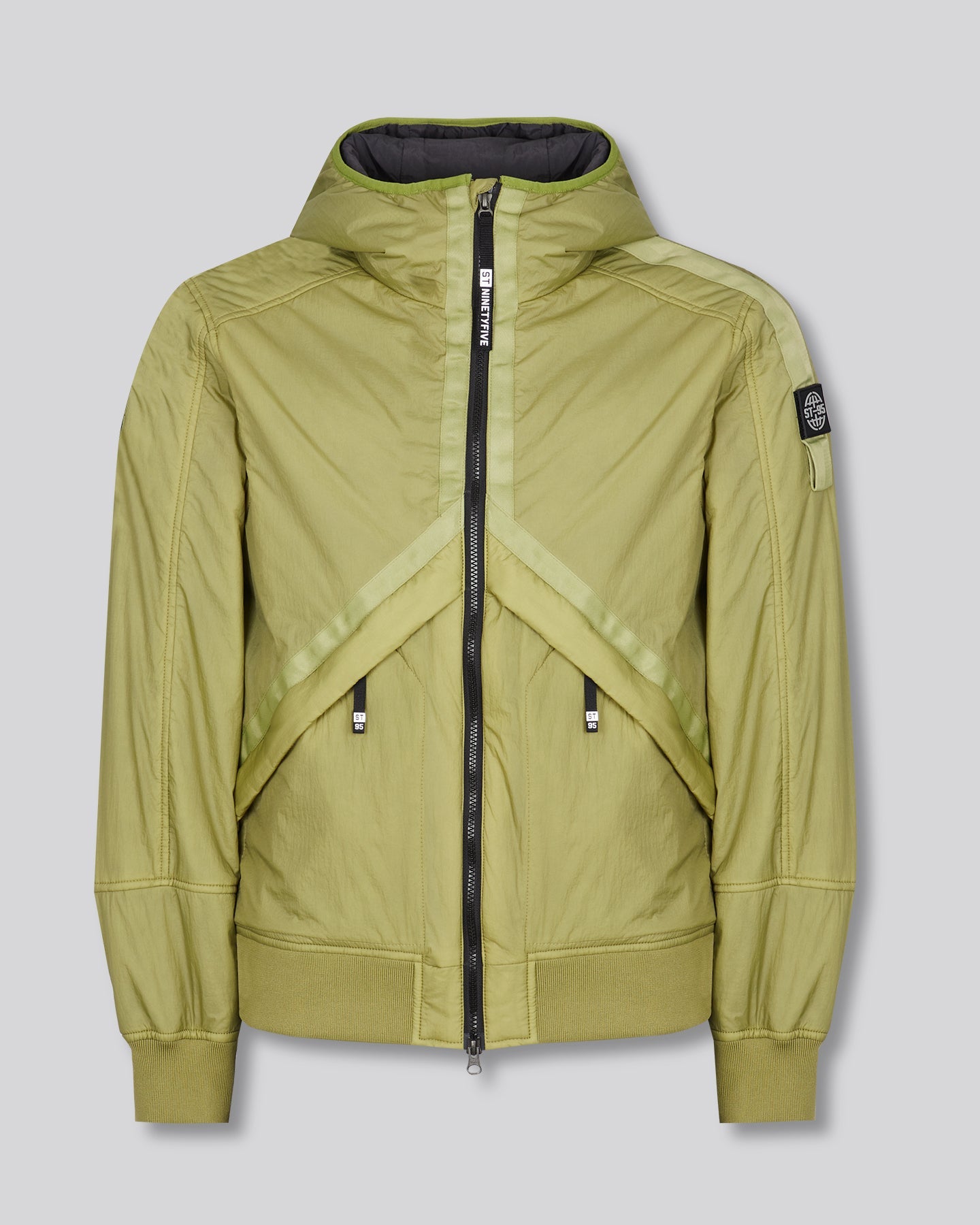ST95 Helio Hooded Padded Blouson Light Green ST95