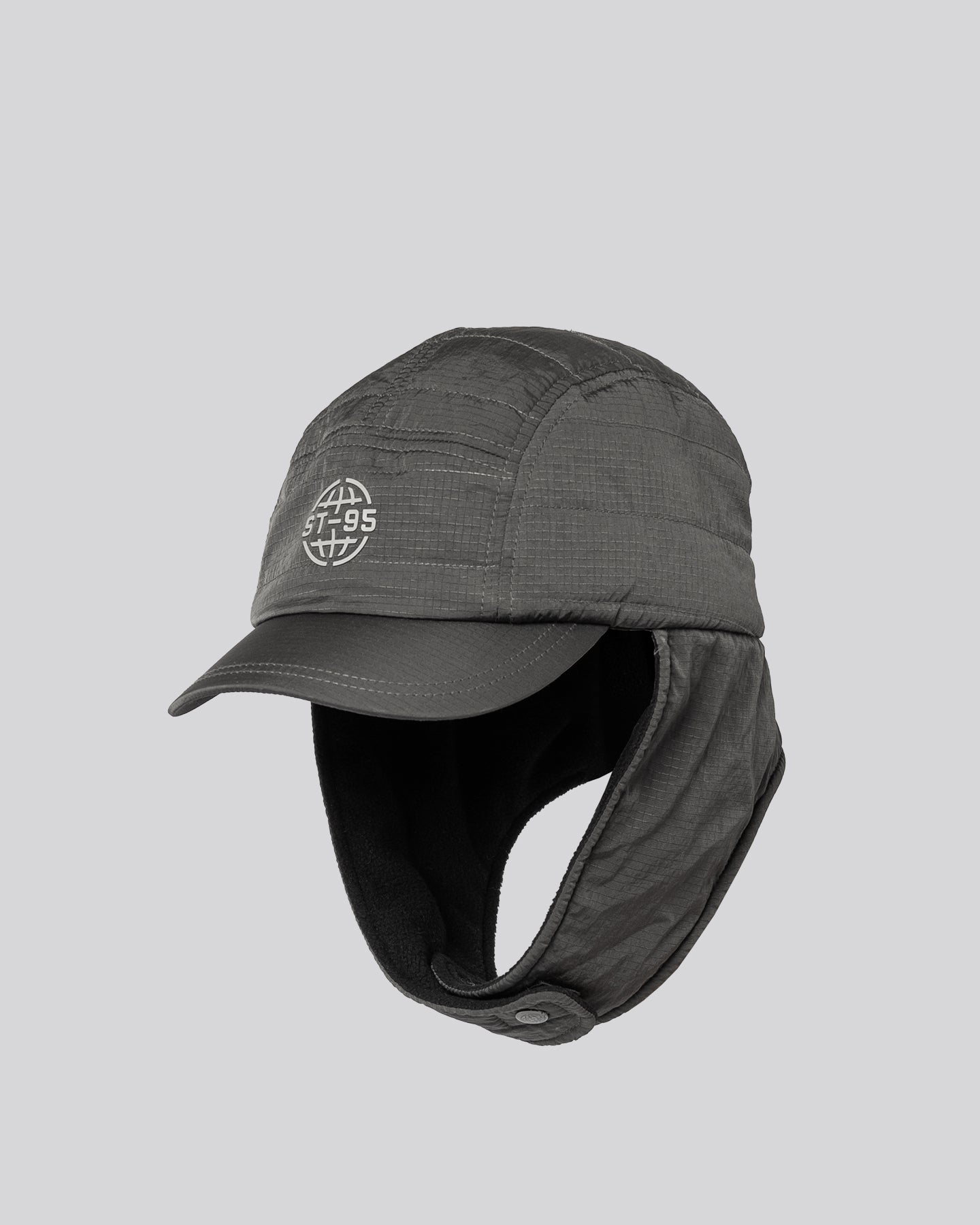 ST95 Ripstop Trapper Cap Dark Grey ST95