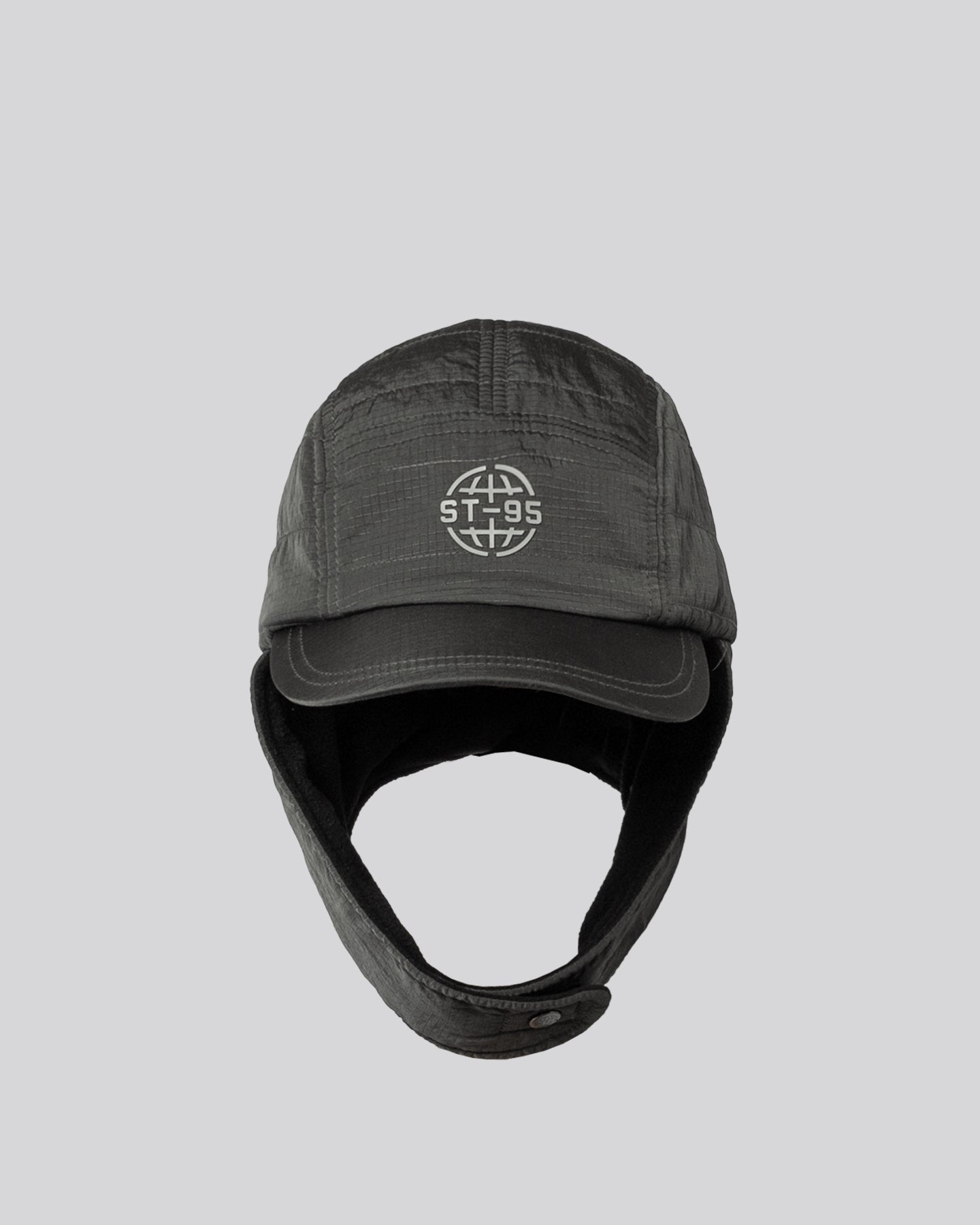 ST95 Ripstop Trapper Cap Dark Grey ST95