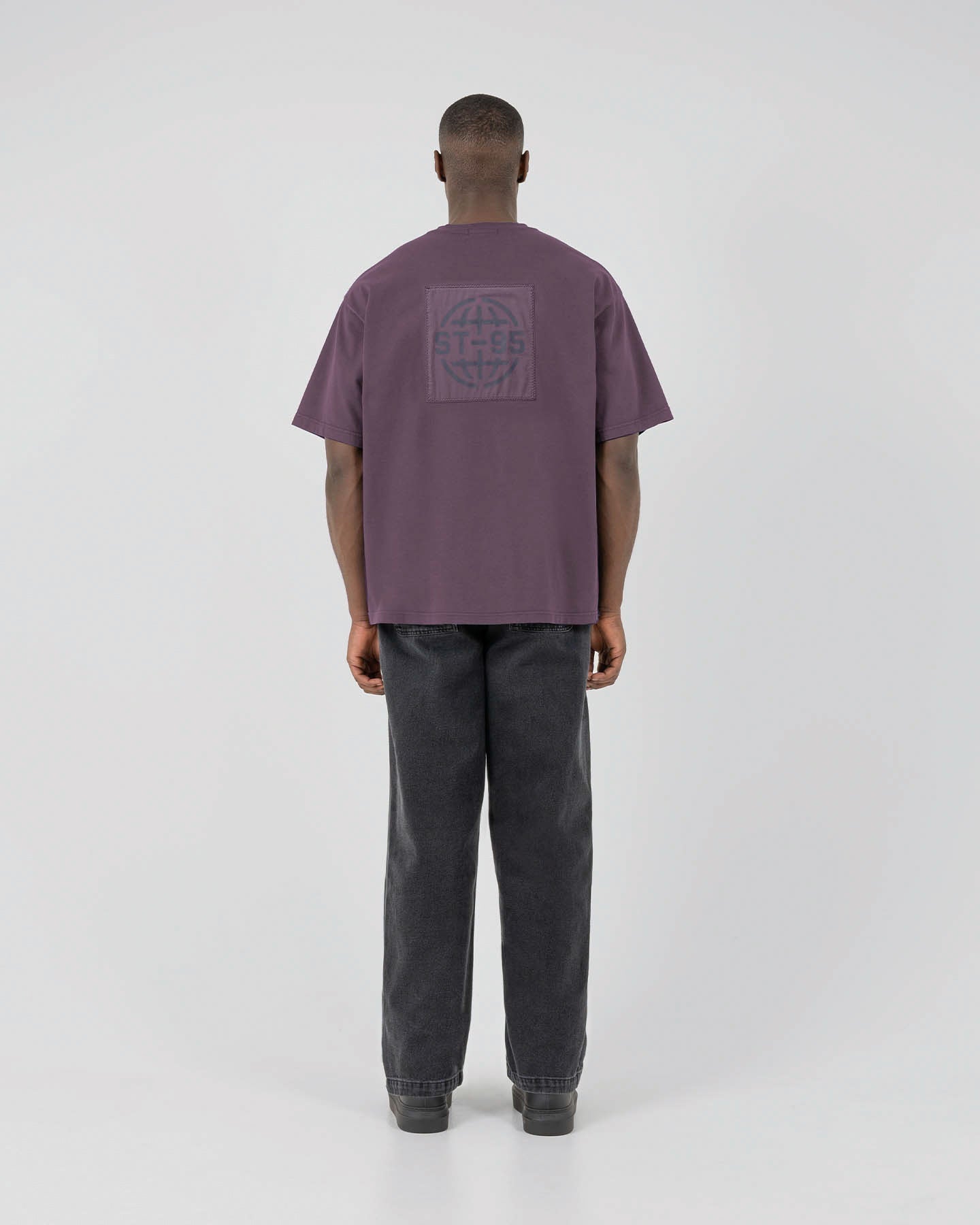 ST95 Urano Patch Oversized T-shirt Plum ST95