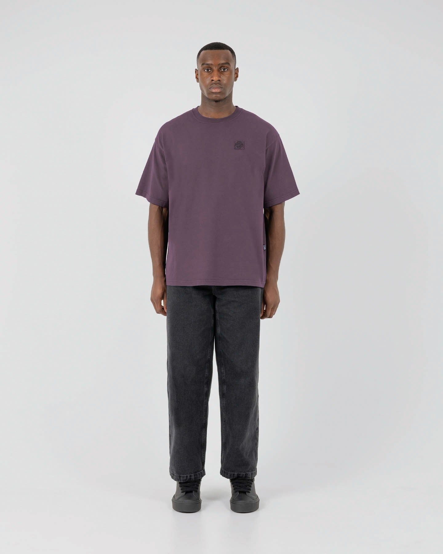 Urano Patch Oversized T-shirt Plum