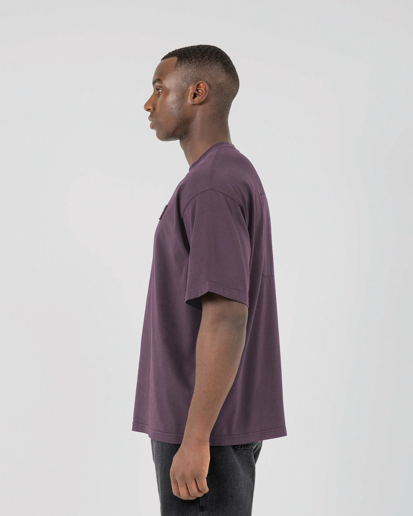 Urano Patch Oversized T-shirt Plum
