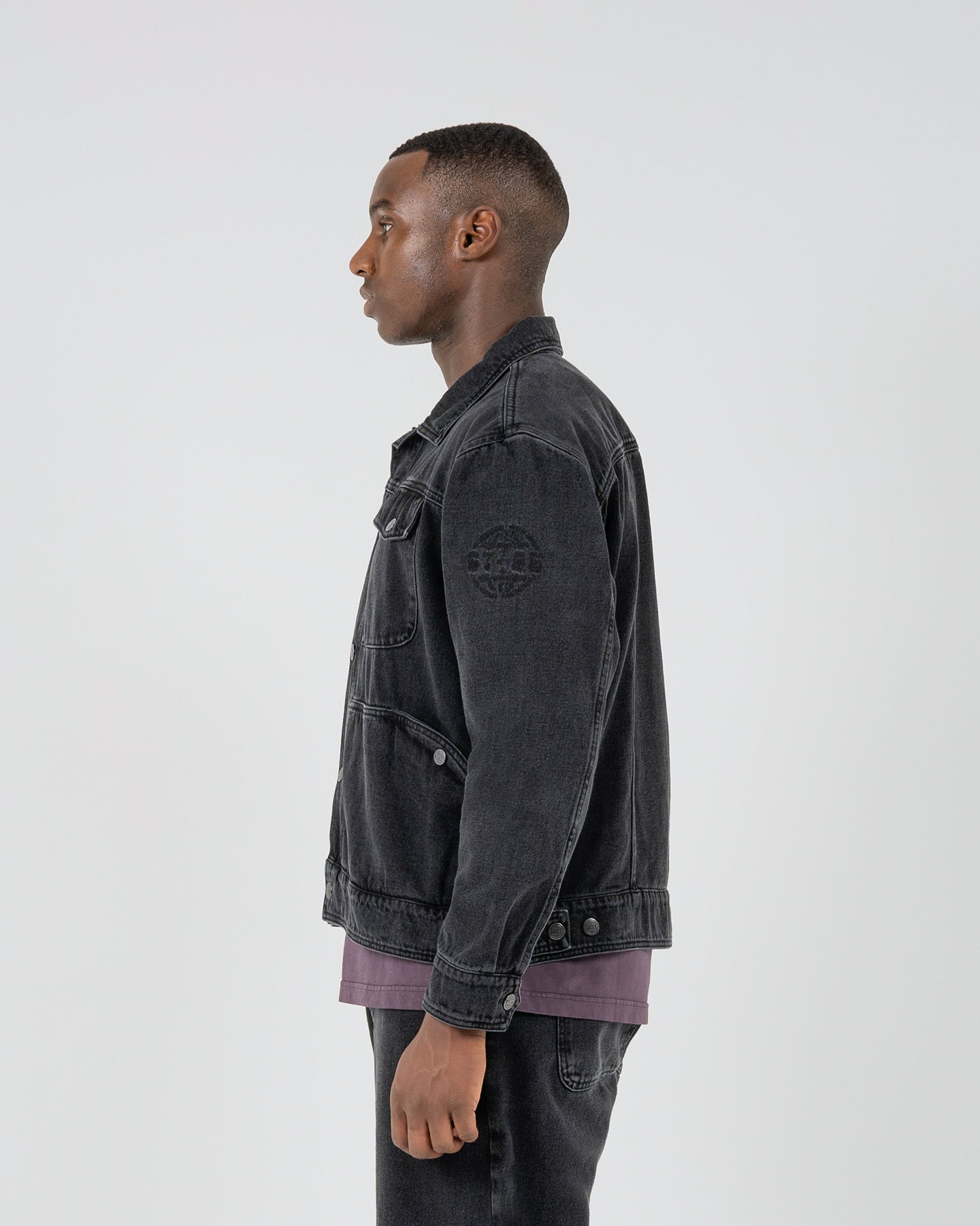 ST95 Ticino Denim Jacket Washed Black ST95