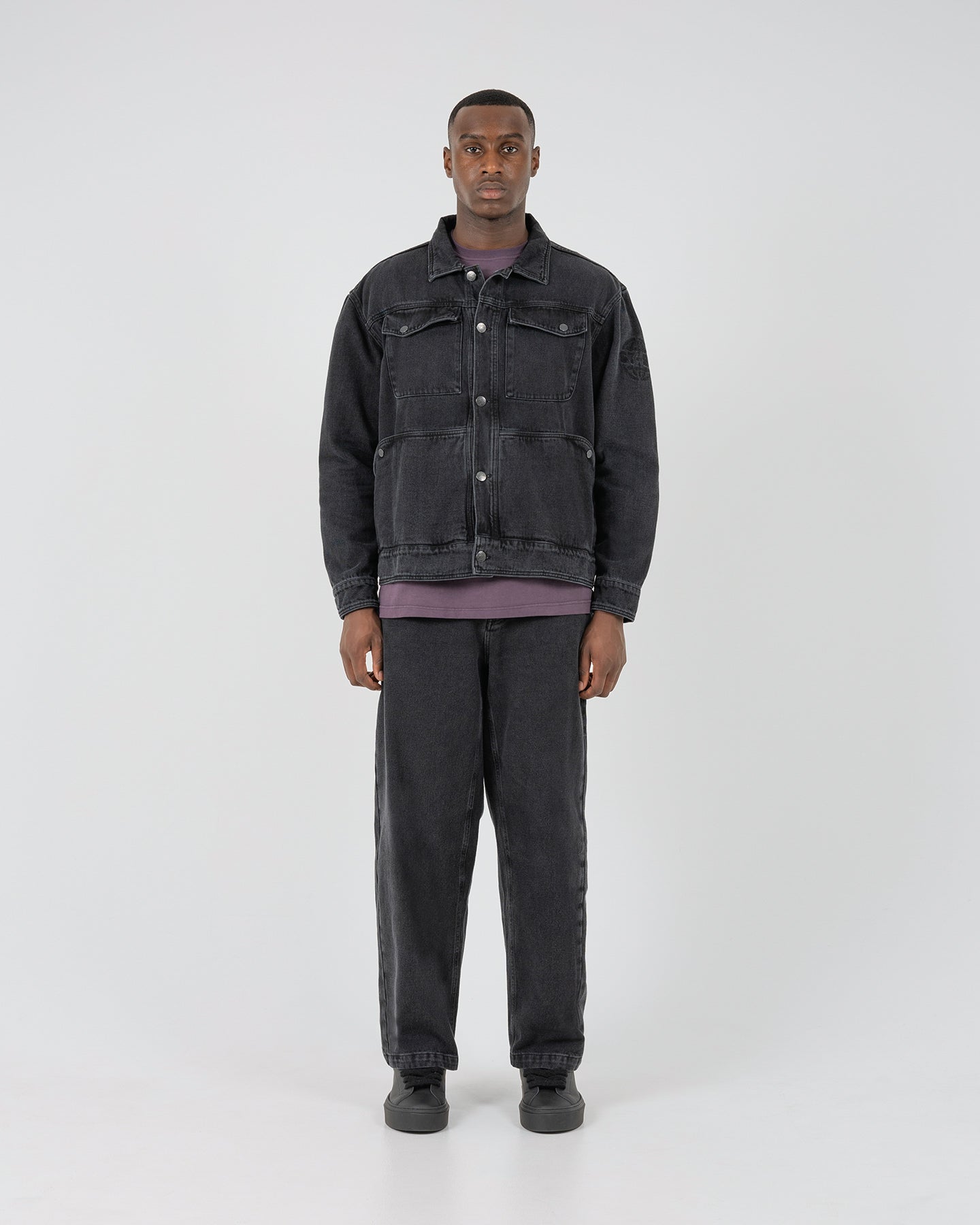 ST95 Ticino Denim Jacket Washed Black ST95