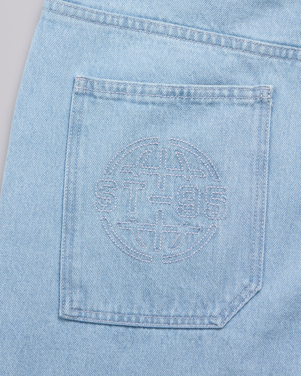 ST95 Veicolo Denim Baggy Jean Light Blue ST95