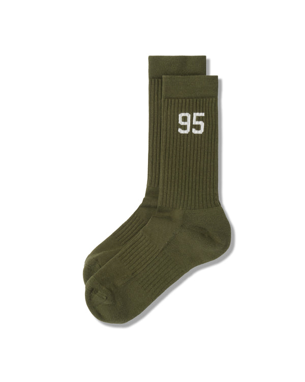 ST95 Sock Green / White ST95